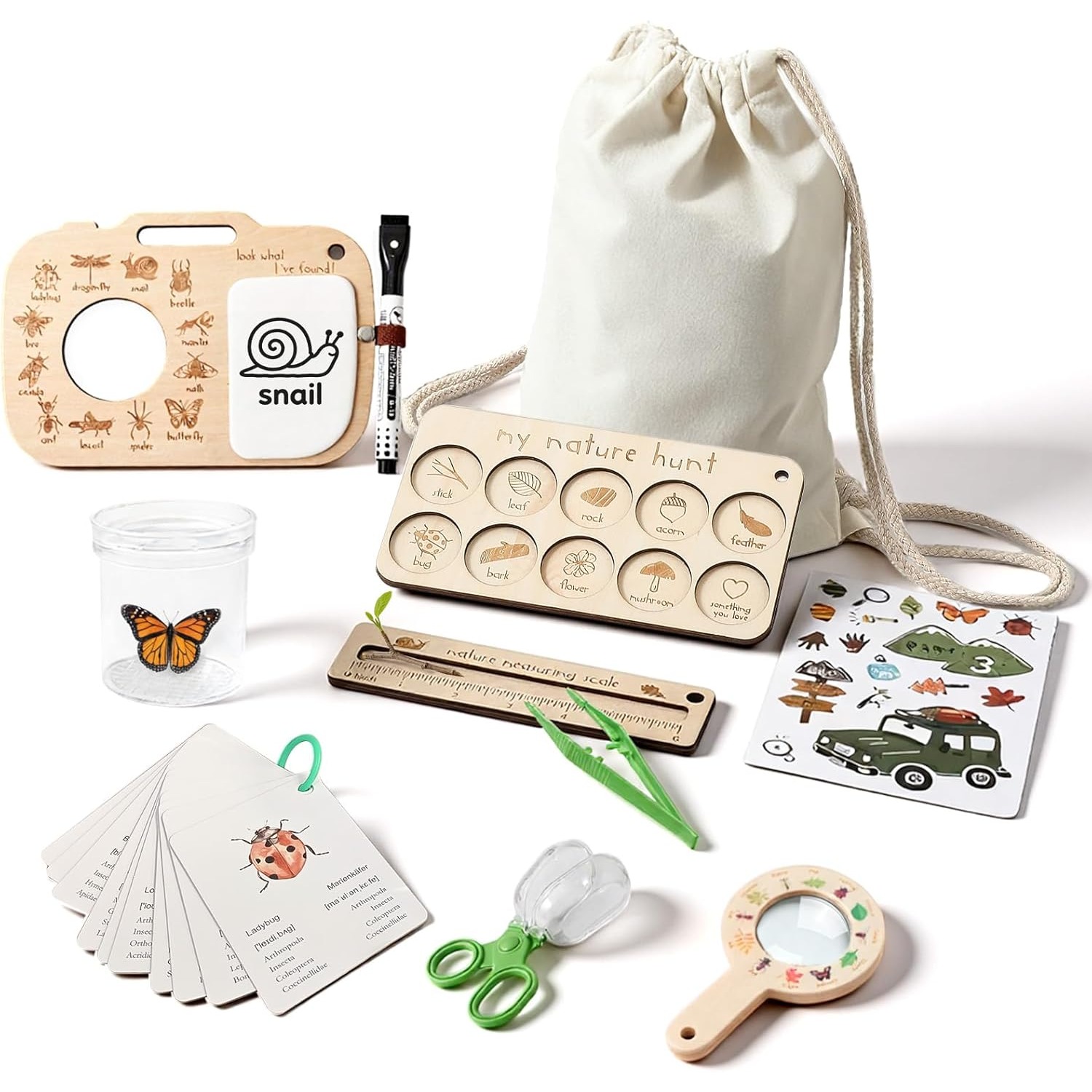 Scavenger Hunt Card - Bug Catcher Kit for Kids with