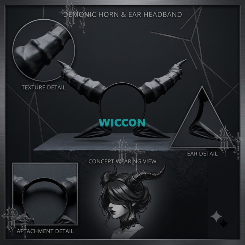 Black Devil Horn and Ears Head - Party Games Stream 评论和价格
