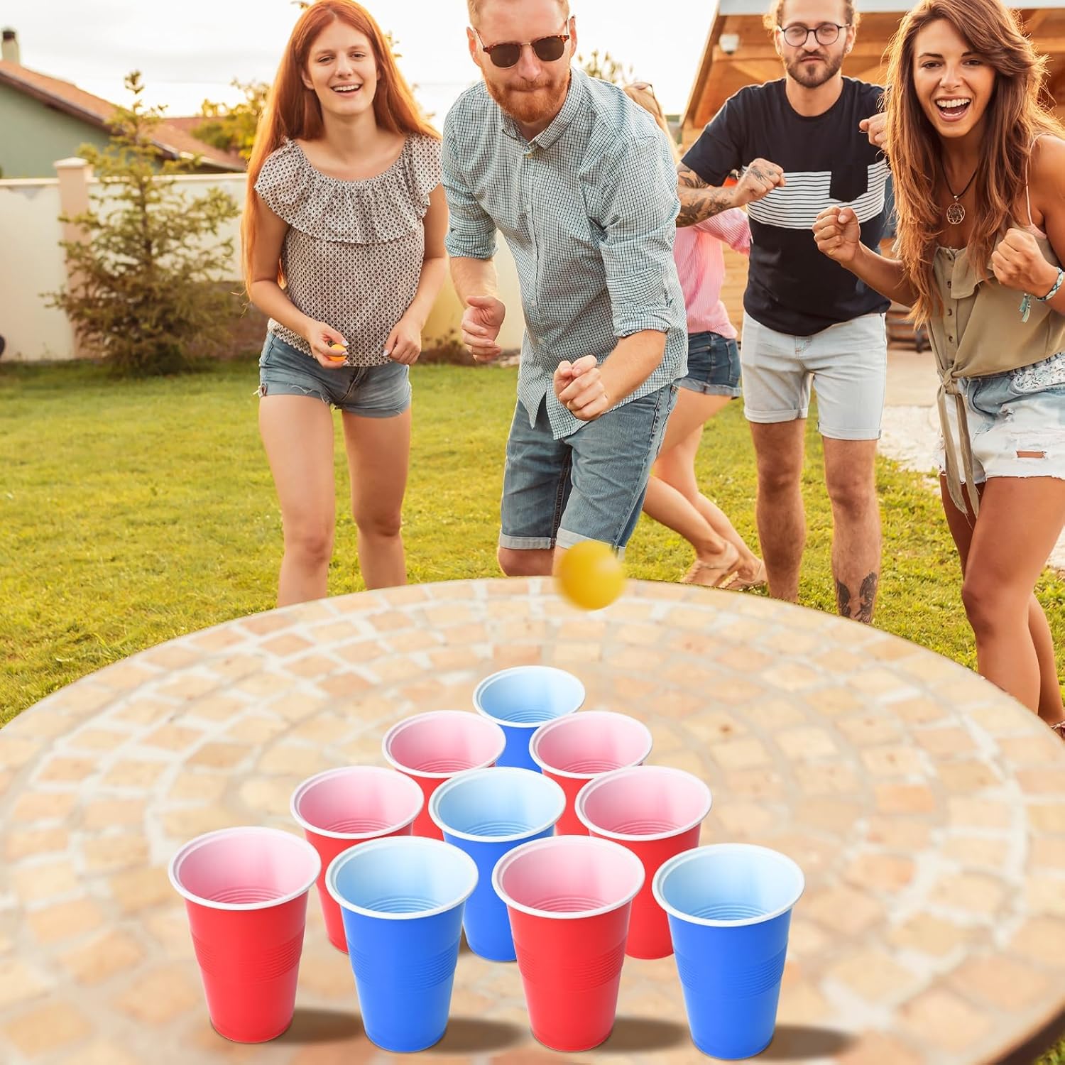 60 Packs 16 Oz Plastic Party C - Party Games Jenga 评论和价格