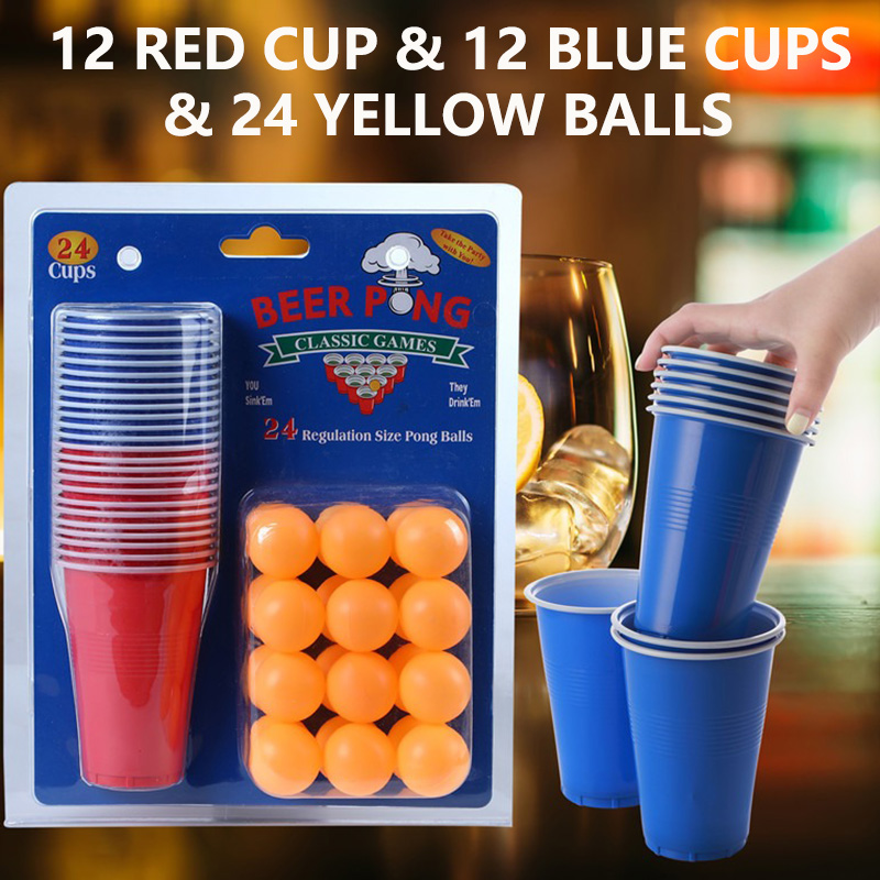 Beer Pong Game Set & Party Cup - Party Games Jenga 评论和价格