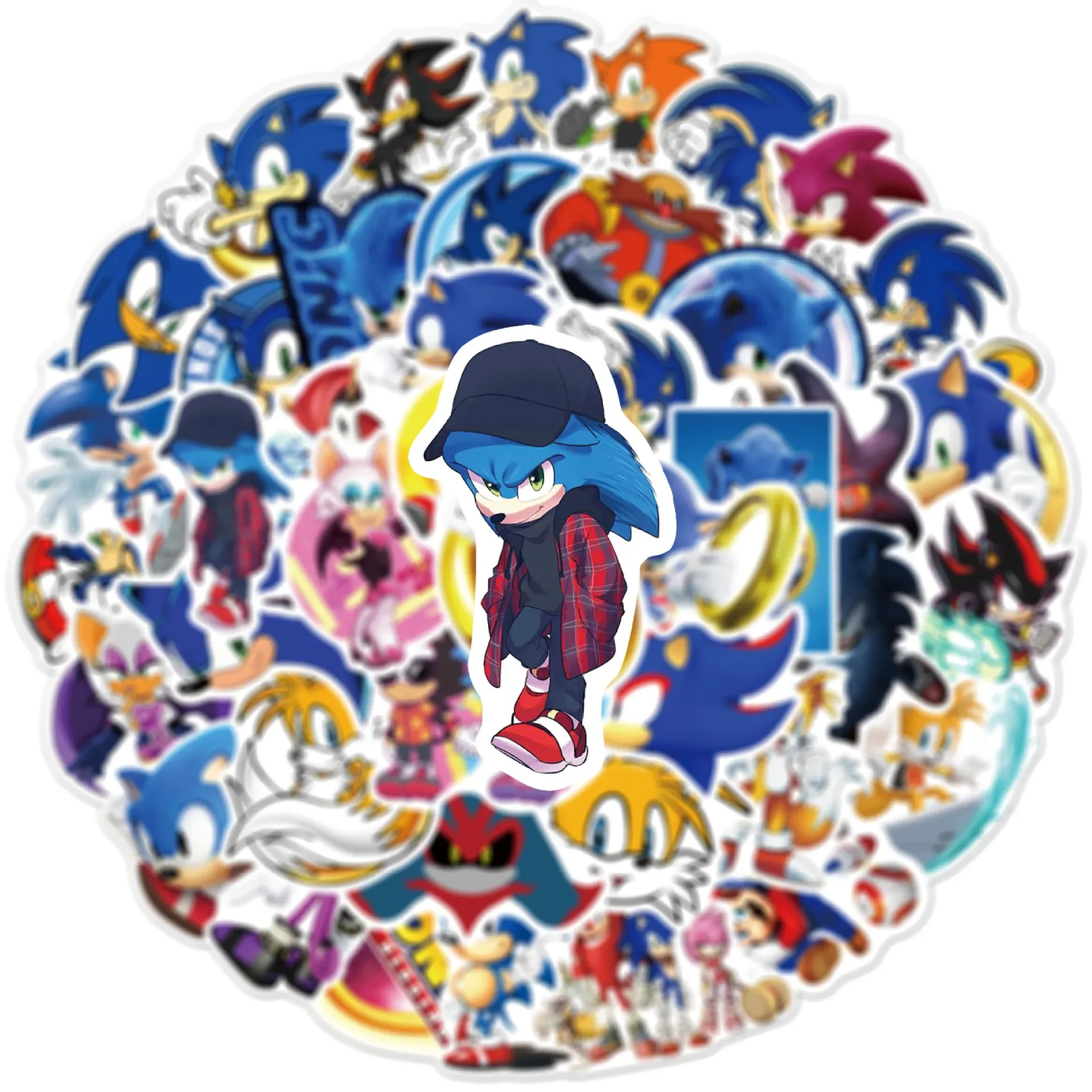 50Pcs  Flash Anime Stickers Gr - Party Games Phone 评论和价格