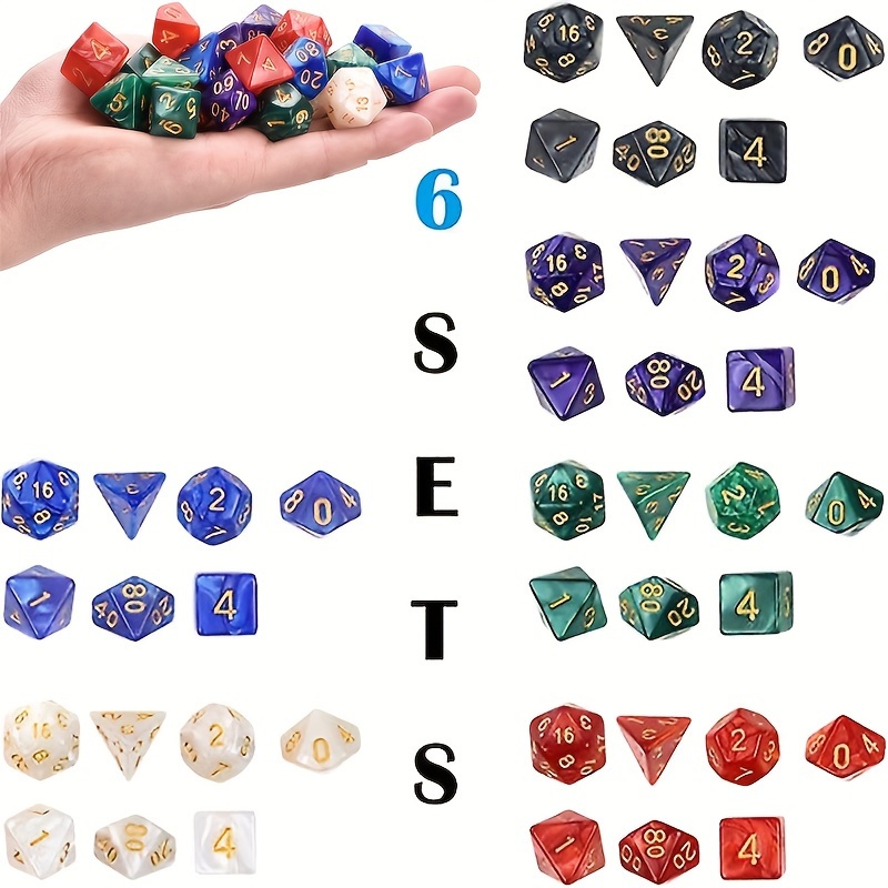 42PCS Multi-Sided Dice Set 6 C - Play Friends Party Games 评论和价格