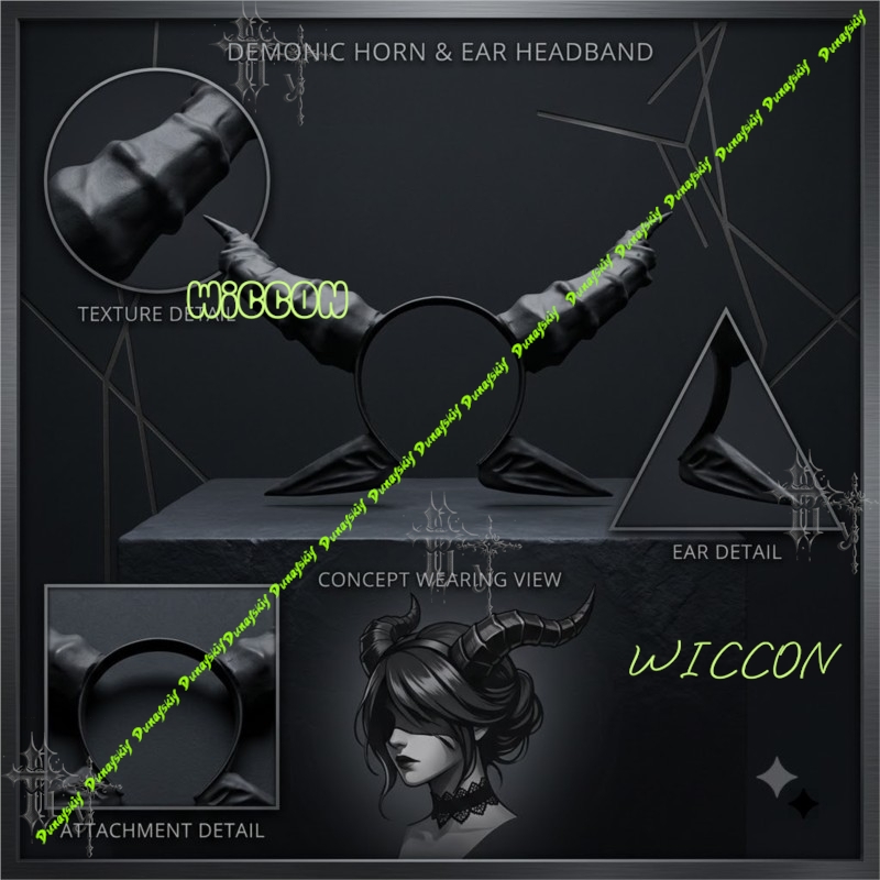Anime Demon Cosplay Headpiece  - Party Games Stream 评论和价格