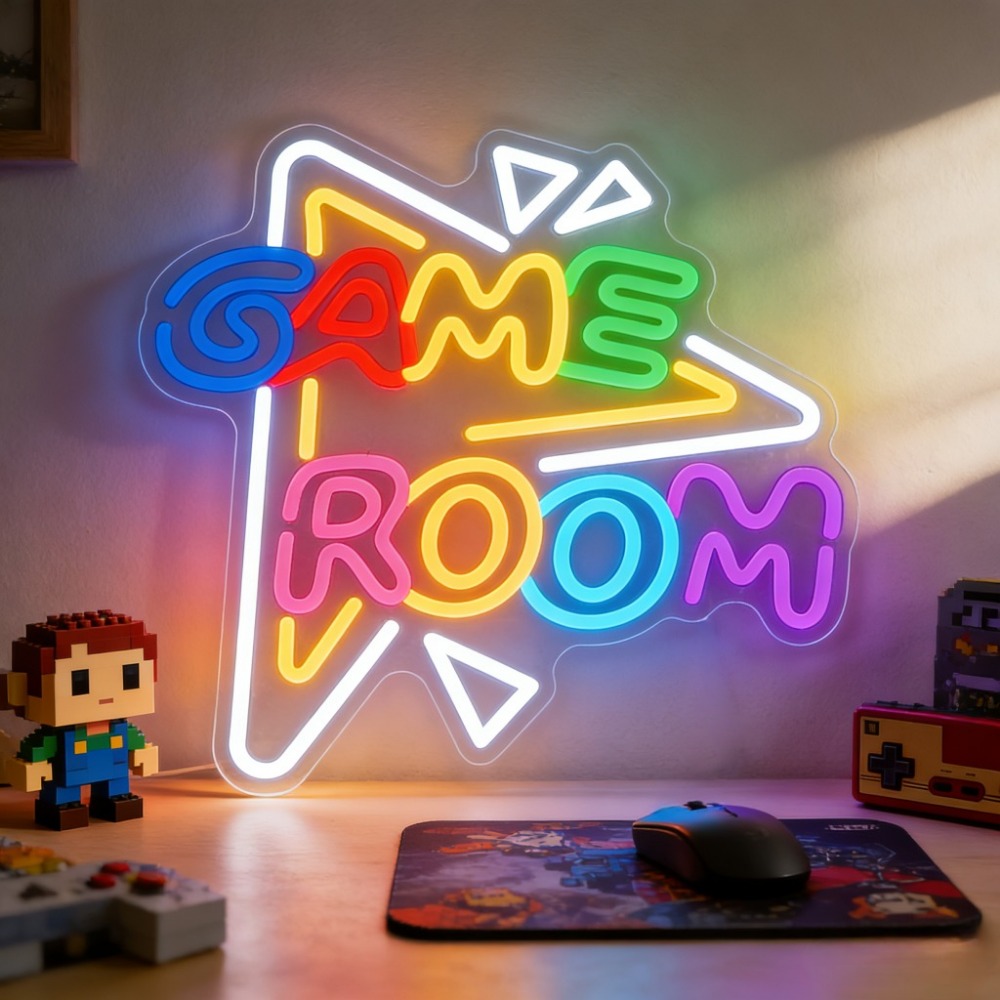 GAME ROOM LED Neon Sign Dimmab - Party Games Stream 评论和价格