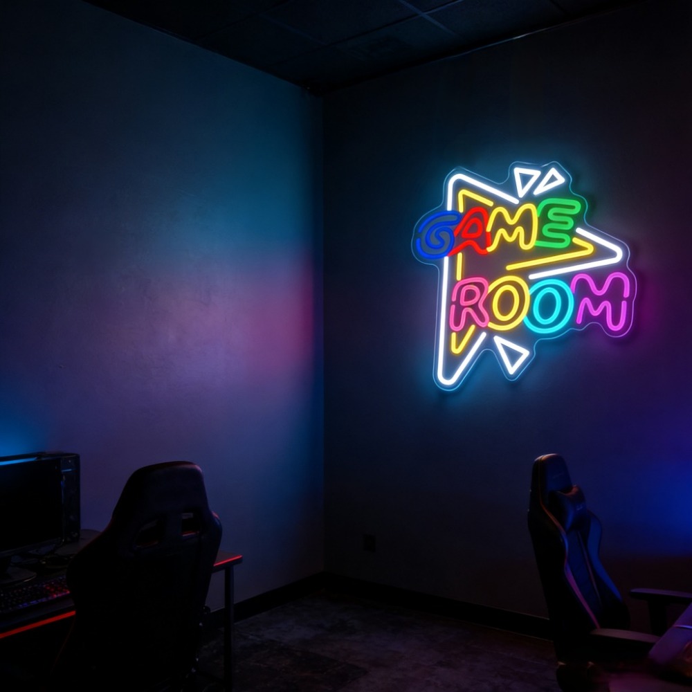 GAME ROOM LED Neon Sign Dimmab - Party Games Stream 评论和价格