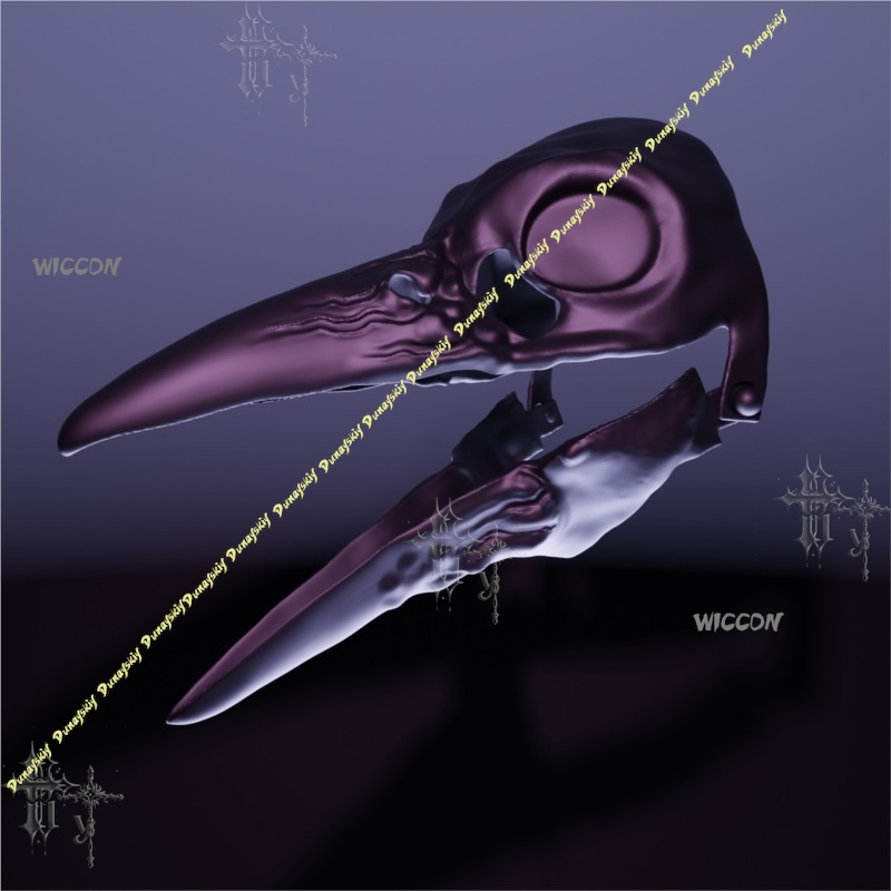 Metallic Raven Skull Plague Do - Party Games Stream 评论和价格