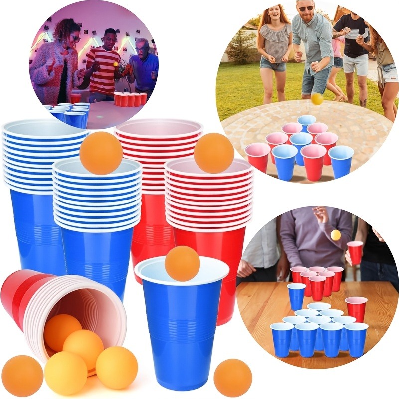 YANBIGUO Beer Pong Game Set 24 - Party Games Jenga 评论和价格