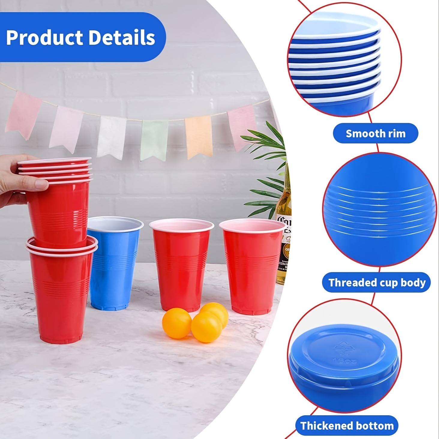 YANBIGUO Beer Pong Game Set 24 - Party Games Jenga 评论和价格