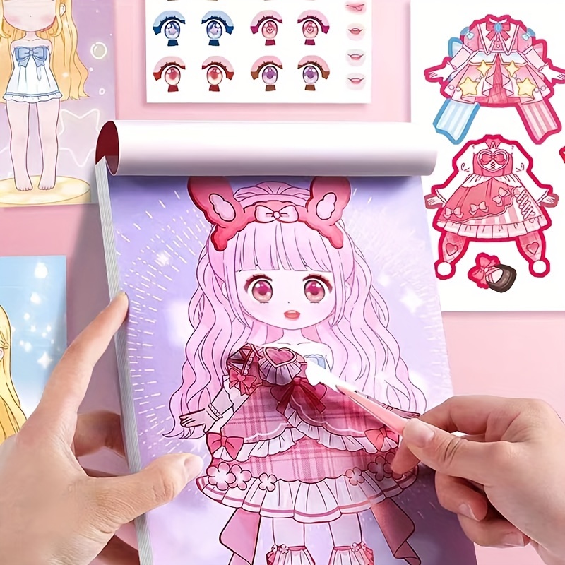 Dress Up Sticker Book Girl Sti - Book Party Games 评论和价格